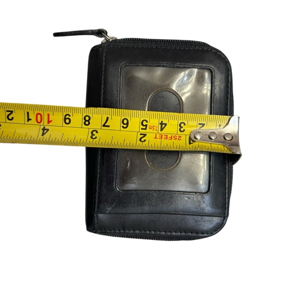 Coach vintage Black Leather small mini Zip Wallet - Picture 4 of 9